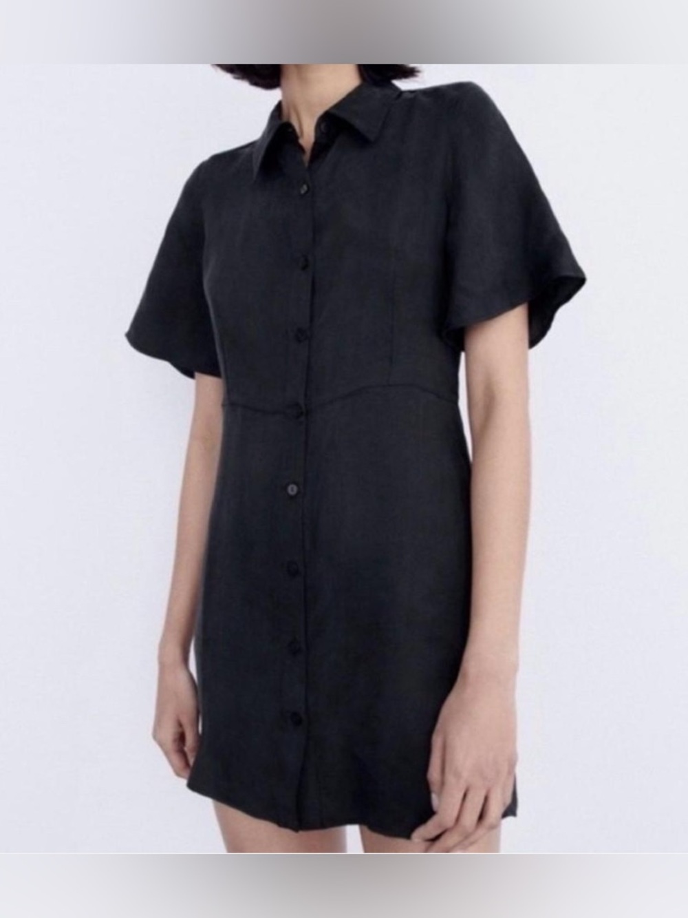 Zara mini button down dress